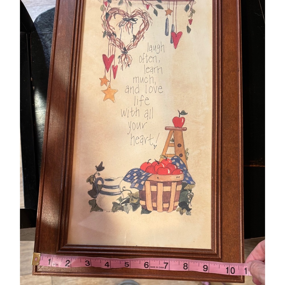 Carol Robinson Framed Wall Art Country Garden Inspirational Quote Brown - Picture 14 of 14